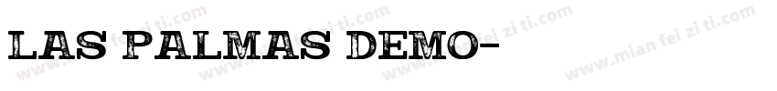 Las Palmas Demo字体转换